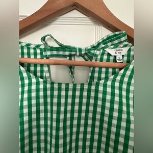 Crown & Ivy Green Gingham Dress